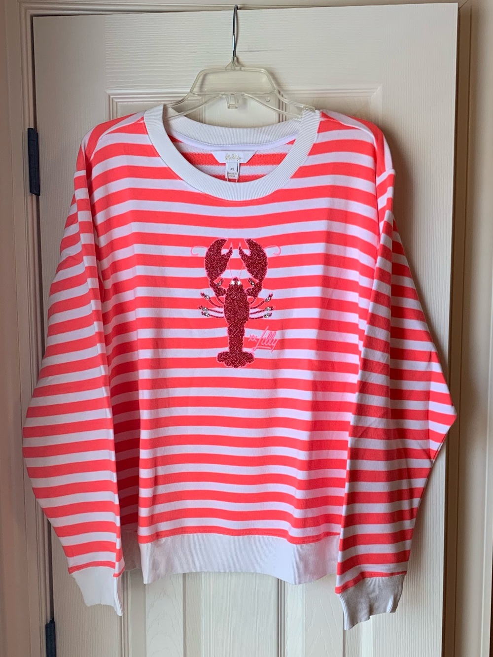 NWT - Lilly Pulitzer - Ballad Sweatshirt - Clawsome - Size XL